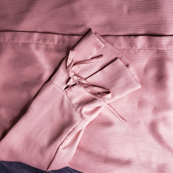 Motherhood tie sleeve button-down maternity, mauve - Picture 16 of 16